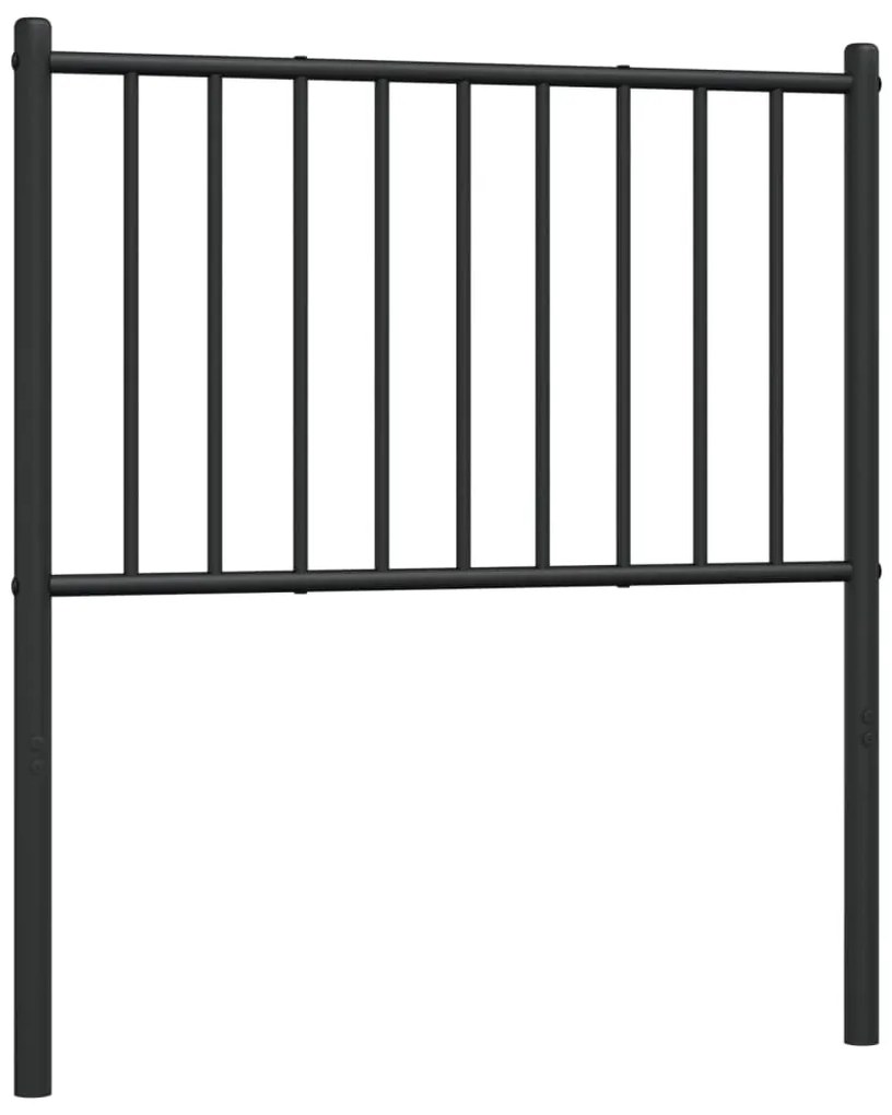 vidaXL Κεφαλάρι Μαύρο 75 εκ. Μεταλλικό