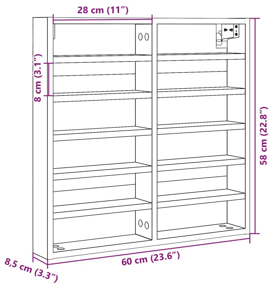 ΒΙΤΡΙΝΑ ΓΚΡΙ ΣΚΥΡΟΔΕΜΑΤΟΣ 60X8,5X58 ΕΚ. ΑΠΟ ΜΟΡΙΟΣΑΝΙΔΑ 847964