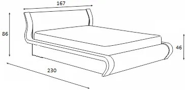 Κρεβάτι ξύλινο SENSE 140x200 DIOMMI 45-768