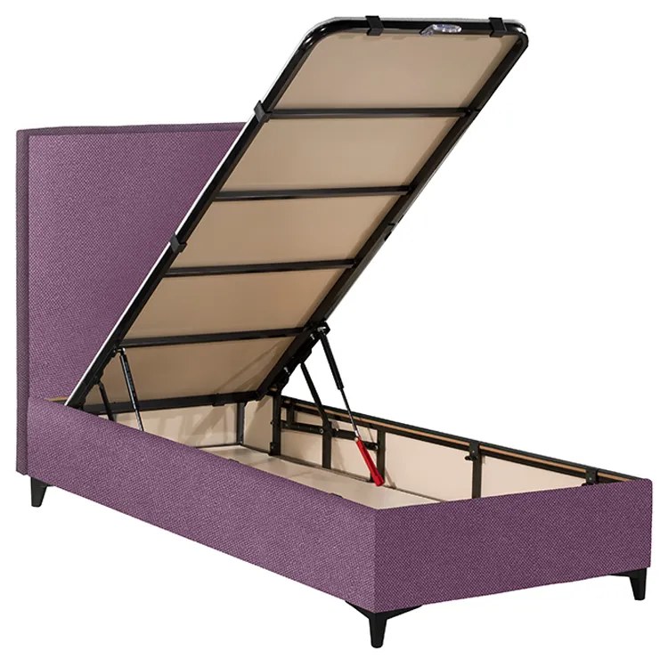 FRAME ΚΡΕΒΑΤΙ ΜΕ ΑΠΟΘΗΚ. ΧΩΡΟ (ΓΙΑ ΣΤΡΩΜΑ 90x200cm) ΡΟΖ 10-881 208x97xH121cm - 09-1775 - 09-1775