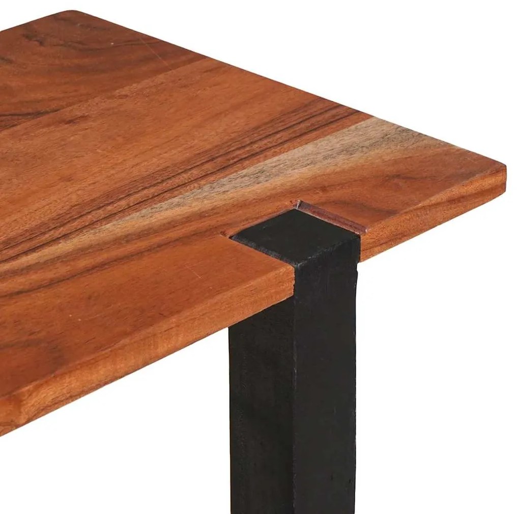 vidaXL Τραπέζι κονσόλας Καφέ 110 x 30 x 75 εκ Μασίφ ξύλο ακακίας