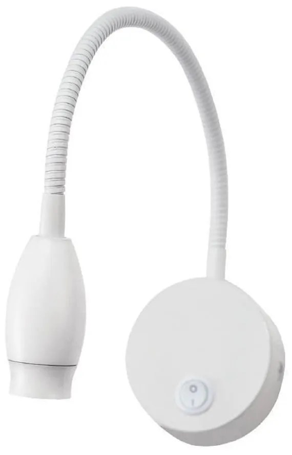 Φωτιστικό Τοίχου - Σποτ Σπιράλ Led SF126BLED340W 3W 50° 210Lm 4.000Κ 230V Swan White Aca Decor Metal