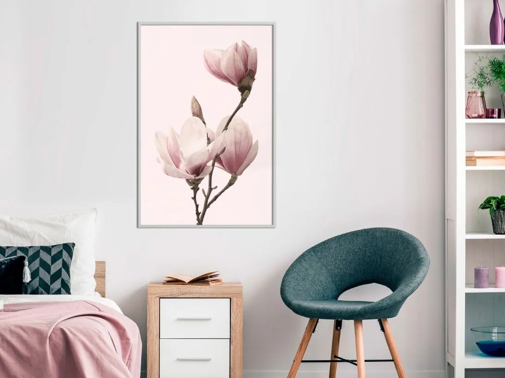 Αφίσα - Blooming Magnolias III - 20x30 - Χρυσό - Χωρίς πασπαρτού