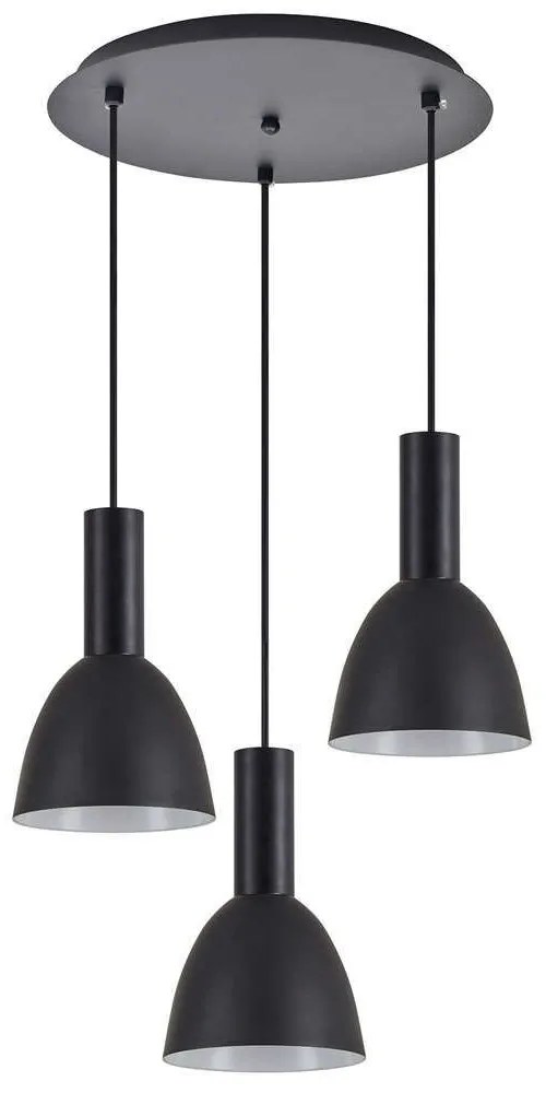 Φωτιστικό Οροφής Adept Tube 77-8551 35x35x300cm 3xE27 60W Black Homelighting