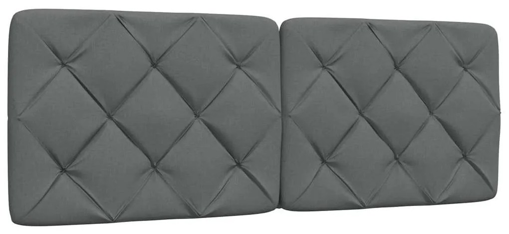 vidaXL Σκελετός Κρεβατιού Χωρίς Στρώμα Γκρι 140x200 εκ.Υφασμάτινο