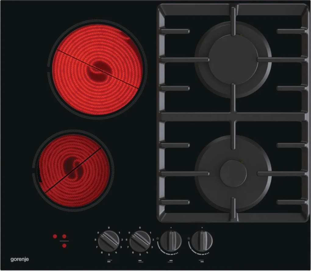 Εστία κεραμική Gorenje 2+2 GCE691BSC 60x52.2x13.2 εκ.