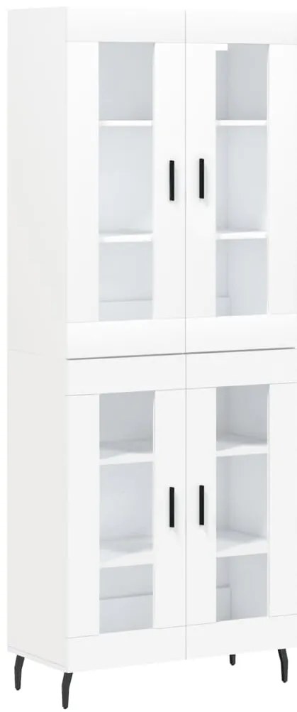 vidaXL Ντουλάπι Λευκό 69,5x34x180 εκ. από Επεξεργασμένο Ξύλο