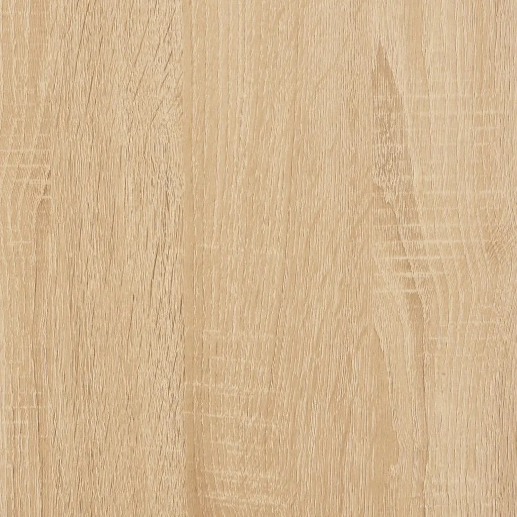 vidaXL Κομοδίνο Sonoma Δρυς 40 x 30 x 50 εκ. με Μεταλλικά Πόδια