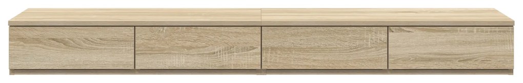 vidaXL Συρτάρια για κρεβάτι Σονομα Άλμα 135x36,5x16,5 εκ από επεξεργασμένο ξύλο