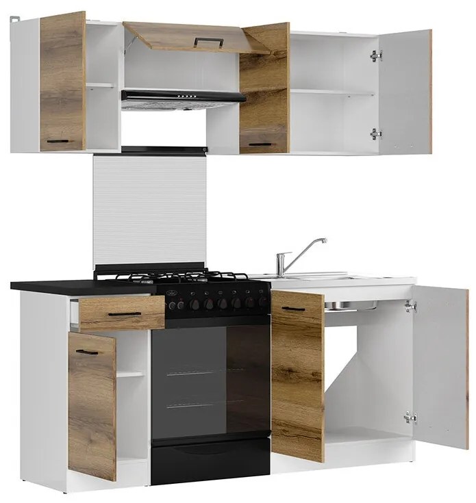 Σετ κουζίνας Econ plus 118, 180x60cm, 74 kg, Πάγκος, Πλαστικοποιημένη μοριοσανίδα | Epipla1.gr