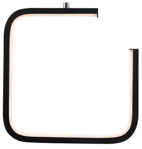 Φωτιστικό Οροφής Μονόφωτο LED Aca Euclid1 V27LEDP22BK Black