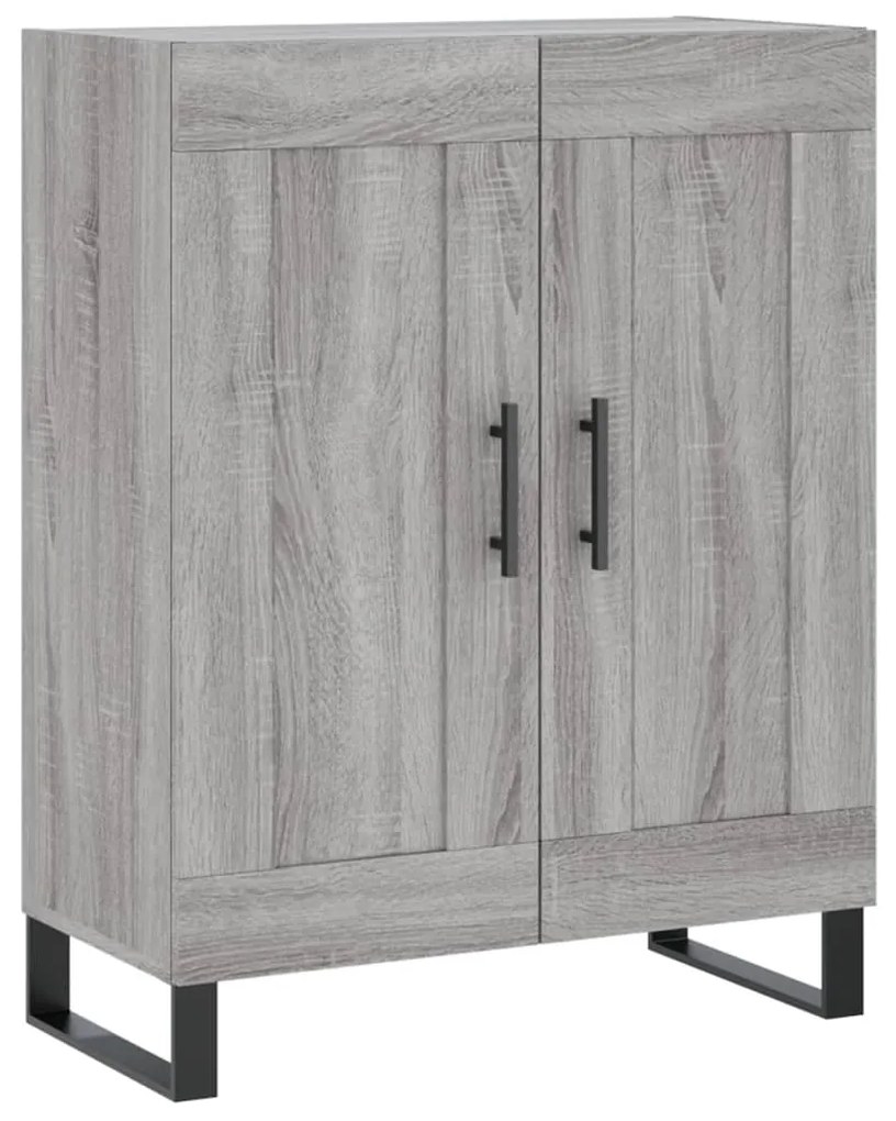 vidaXL Ντουλάπι Γκρι Sonoma 69,5 x 34 x 180 εκ. Επεξεργασμένο Ξύλο