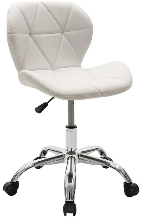 Καρέκλα γραφείου εργασίας Frea II PU λευκό 47x52x82 εκ.