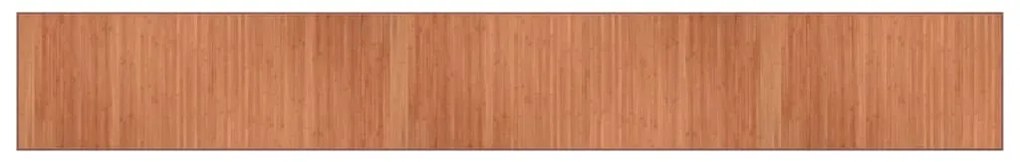 vidaXL Χαλί Ορθογώνιο Καφέ 70 x 500 εκ. Μπαμπού