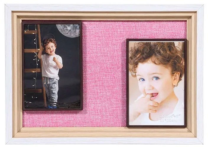 Κορνίζα 373-91-906 2 Θέσεων 20x30 8266-2 Pink Wood