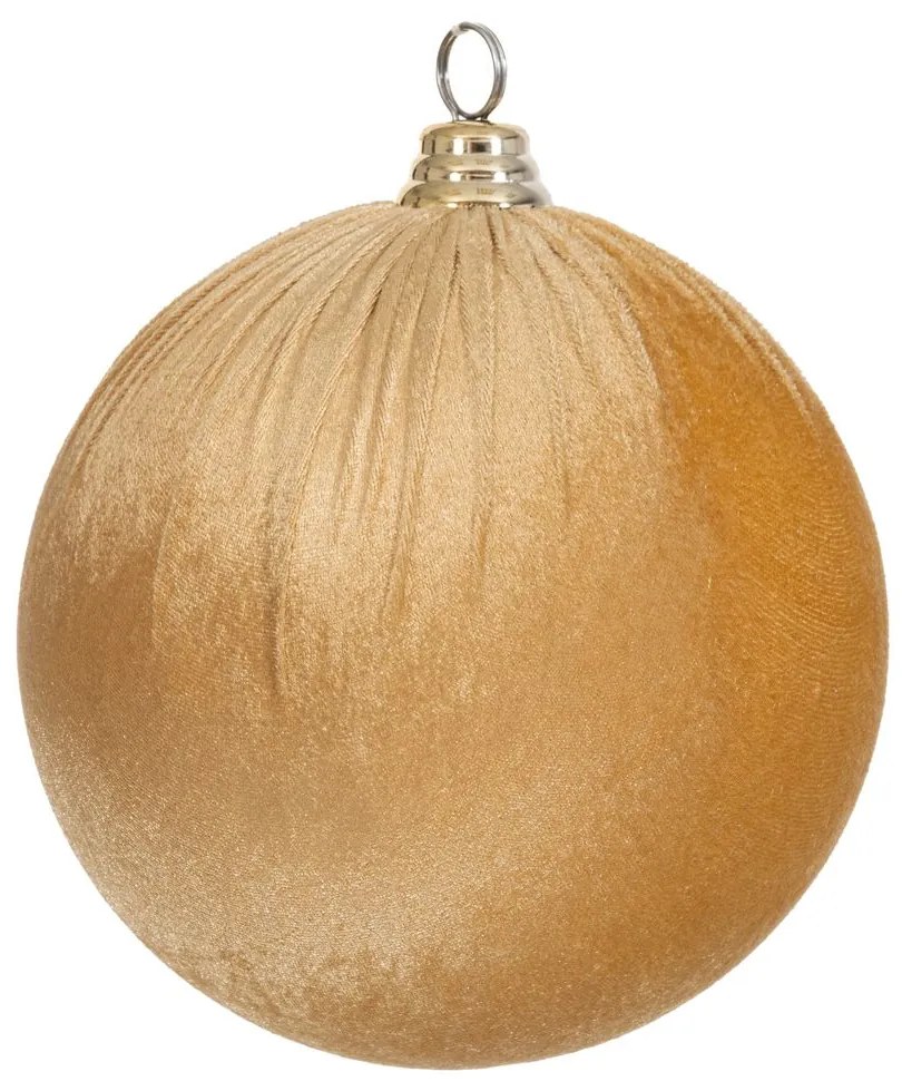 Χριστουγεννιάτικη Μπάλα Βελούδινη Χρυσή 30εκ. iliadis 90621