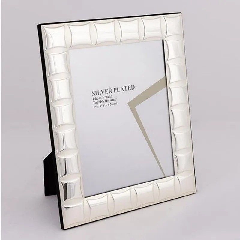 Κορνίζα Μεταλλική Επάργυρη 756-10031 15x20cm Silver Estheti Home Metal
