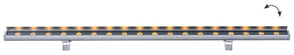 Προβολέας Γραμμικός Wall Washer Trick 4234700 LED 25W 1683Lm 100x8cm Dark Grey Viokef