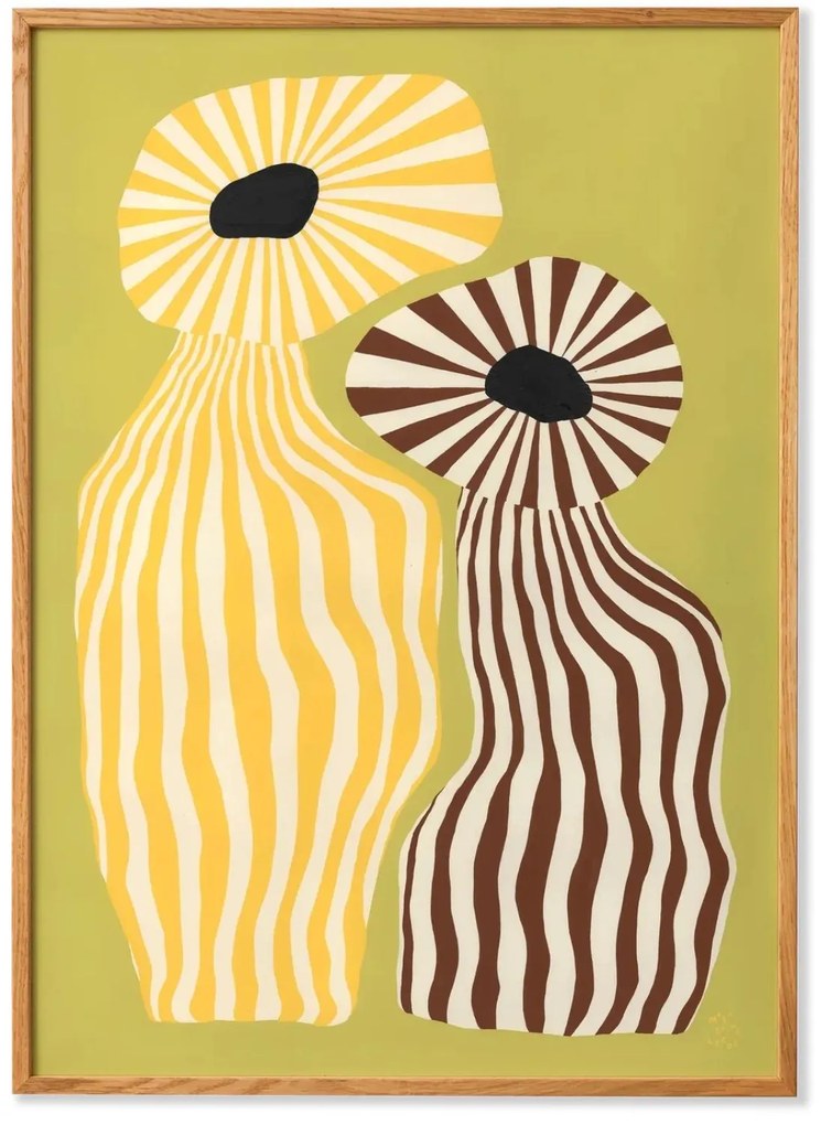 Πόστερ Doodle Of A Doodle 05 - Κίτρινο Καφέ 30 x 40 PAPER COLLECTIVE