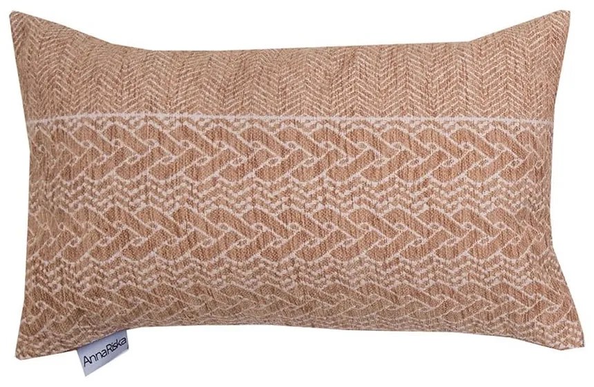 Μαξιλάρι Διακοσμητικό (Με Γέμιση) 1446 Beige Anna Riska 32x52 Chenille