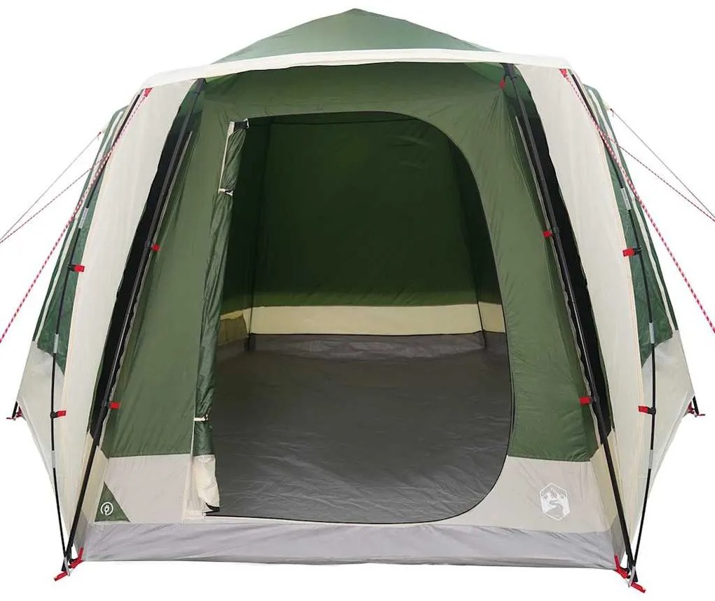 vidaXL Σκηνή Camping Πράσινο 420 x 420 x 227 εκ Πολυεστέρας