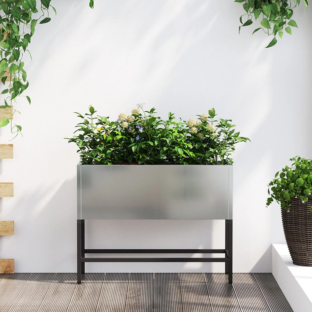 Υψωμένος Κήπος 60x26x45 εκ Γαλβανισμένο Ατσάλι