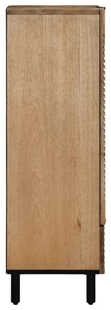 Highboard καφέ 60x33x100 cm μασίφ ξύλο Mango - Καφέ