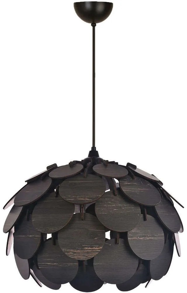 Φωτιστικό Οροφής 687HMY2338 Φ40x67cm 1xE27 40W Black Opviq