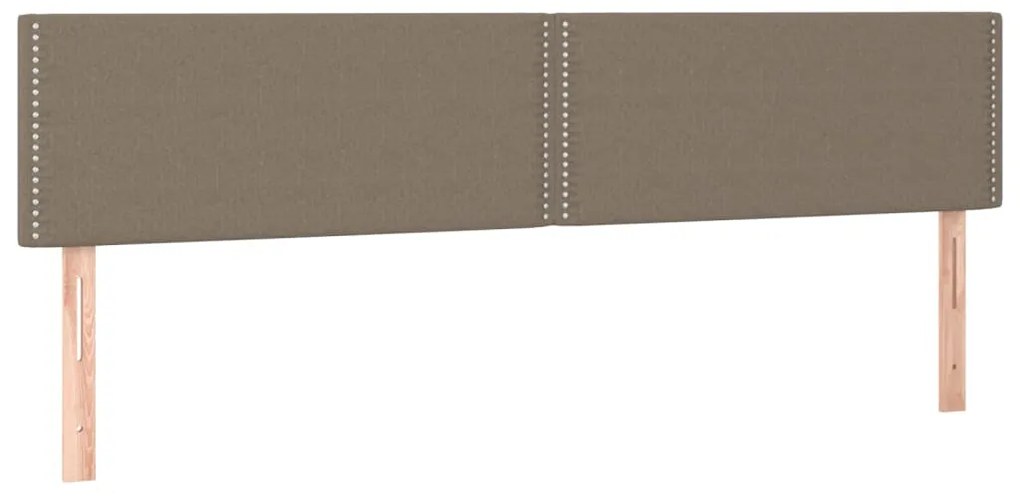 vidaXL Κεφαλάρι Κρεβατιού LED Taupe 160x5x78/88 εκ. Υφασμάτινο
