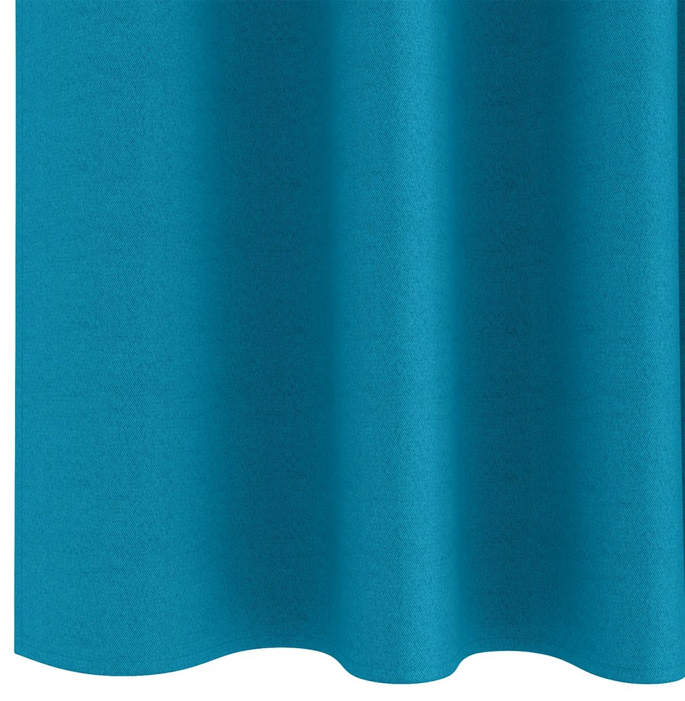vidaXL Κουρτίνες με κουρτίνες 2 pcs Τιρκουάζ 225 x 140 εκ. Πολυεστέρας