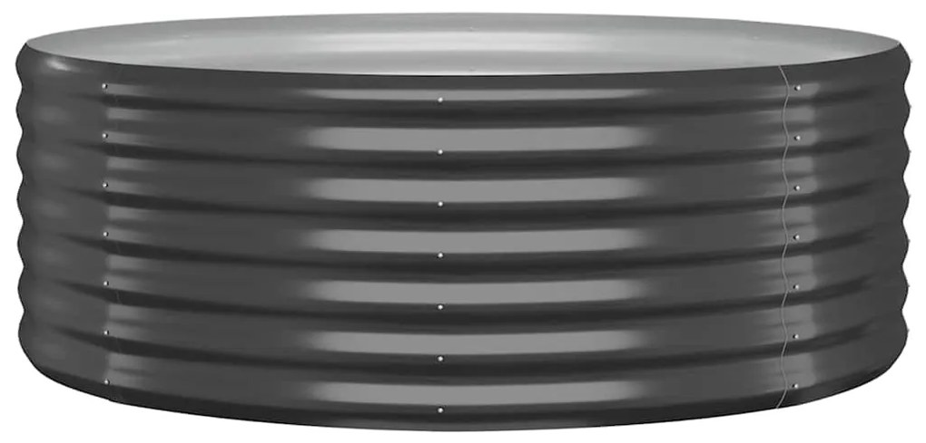 vidaXL Ζαρντινιέρα Ανθρακί 100x100x36εκ Ατσάλι με Ηλεκτρ. Βαφή Πούδρας