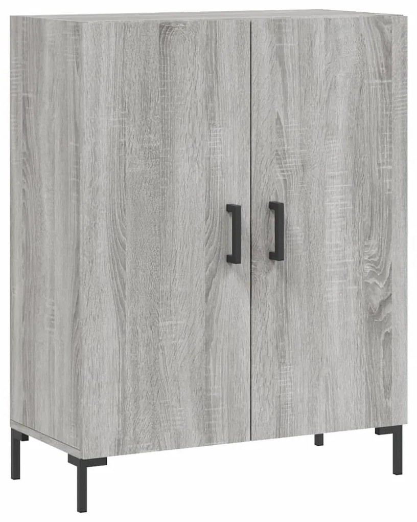 vidaXL Ντουλάπι Γκρι Sonoma 69,5 x 34 x 180 εκ. Επεξεργασμένο Ξύλο