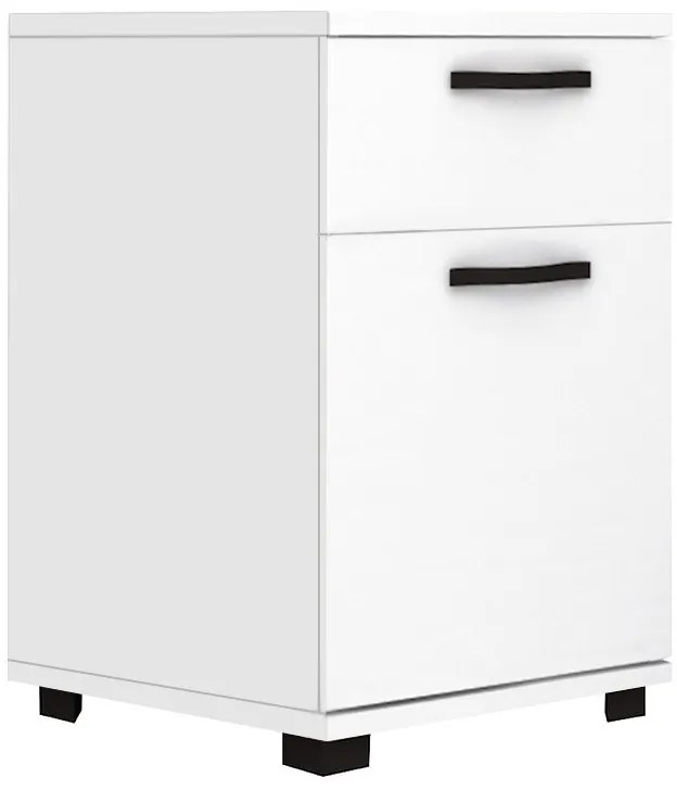 Megapap Κομοδίνο - Συρταριέρα Γραφείου Veto Λευκό 40x39x57εκ.