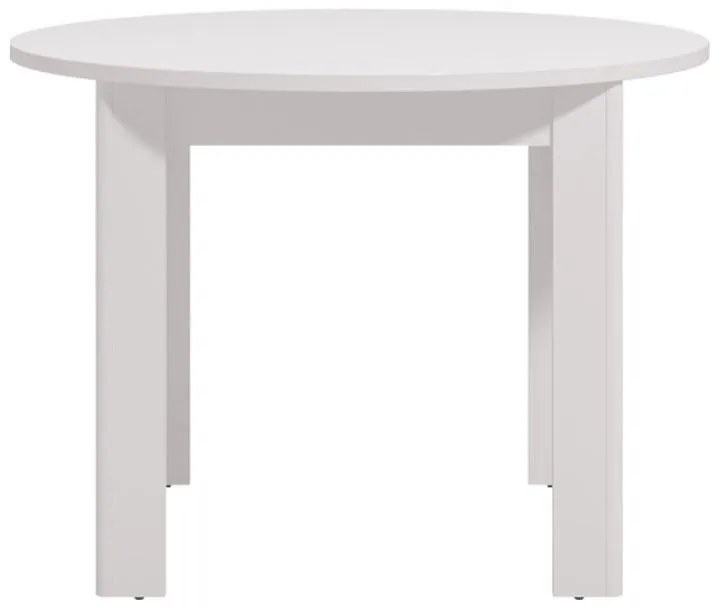 Τραπέζι Τραπεζαρίας Ancona Στρόγγυλο Λευκό 109x109x76,5 εκ. 109x109x76.5 εκ.