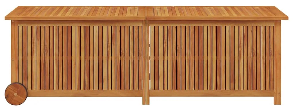 vidaXL Μπαούλο Αποθήκευσης Κήπου με Ρόδες 150x50x58 εκ. Μασίφ Ακακία