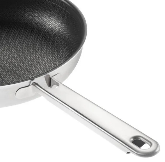 Βαθύ τηγάνι Zwilling Joy Plus 1029411, 20 cm, αντικολλητική επίστρωση Permaresist Ultra, ανοξείδωτο ατσάλι 18/10, Φούρνος και επαγωγή, Ασημί