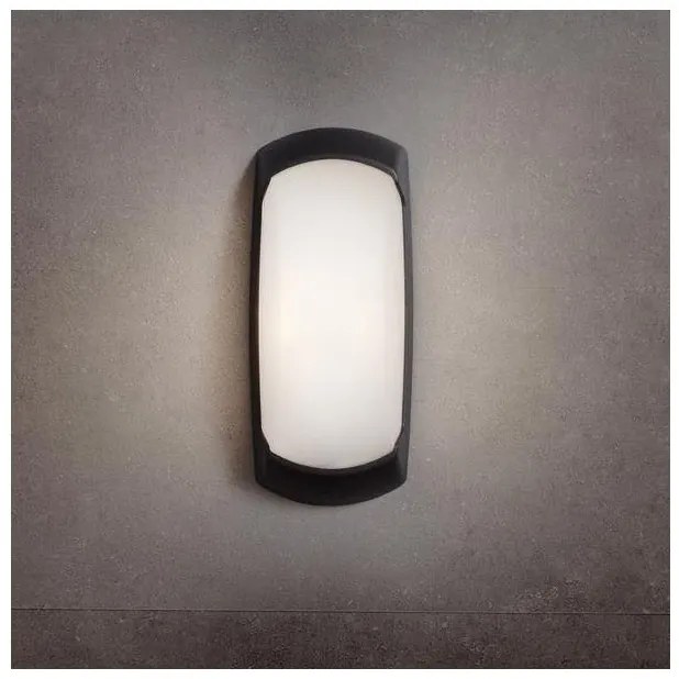 Απλίκα Φωτιστικό Τοίχου E27 60W IP66 Francy Eurolamp-145-26175-Μαύρο 145-26175