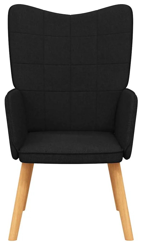 vidaXL Πολυθρόνα Relax Μαύρη Υφασμάτινη