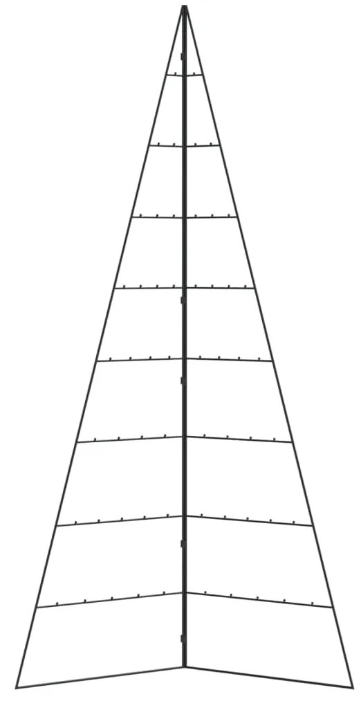 vidaXL Χριστουγεννιάτικο Δέντρο Διακοσμητικό Μαύρο 210 εκ.
