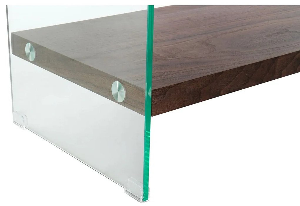 Ράφια DKD Home Decor Σκούρο καφέ Κρυστάλλινο Kαρυδιά Ξύλο MDF 80 x 40 x 150 cm (1)