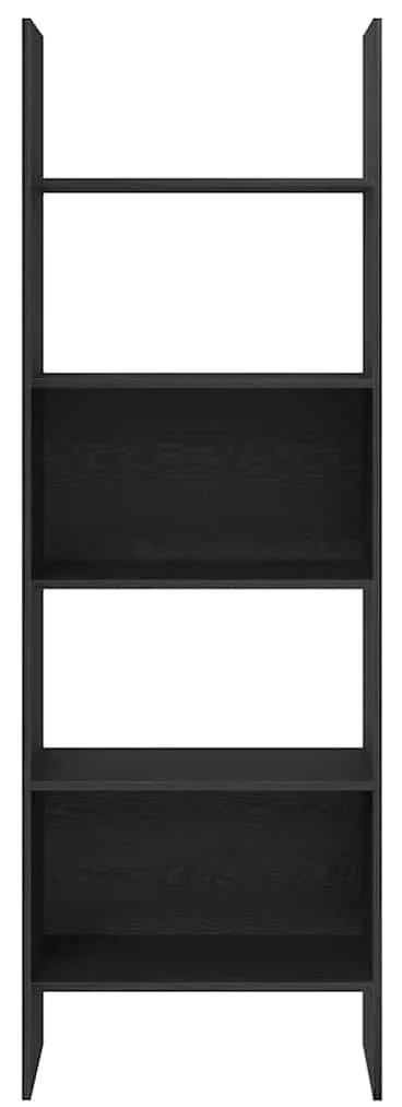 vidaXL Βιβλιοθήκη Μαύρη δρυς 60 x 35 x 180 εκατοστά Επεξεργασμένο ξύλο