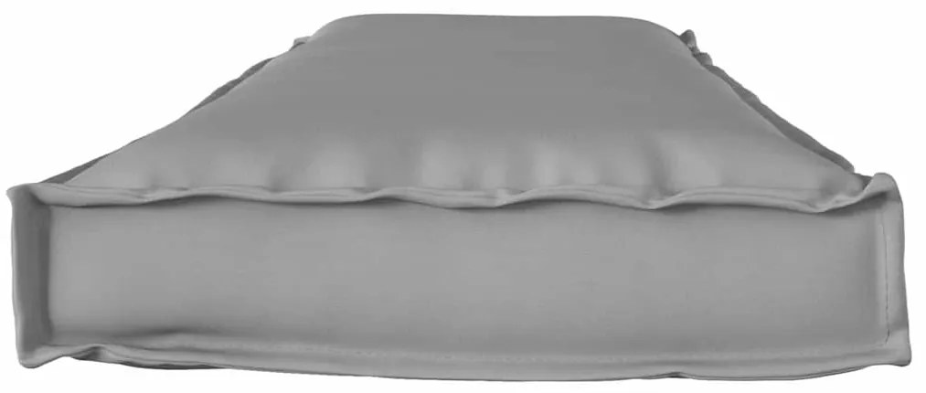 vidaXL Μαξιλάρι παλέτας για πάγκο Γκρι 140 x 40 x 8 εκ. Ύφασμα Oxford