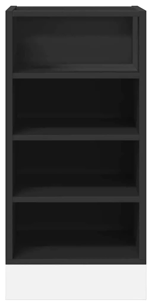 vidaXL Κάτω ντουλάπι Riga Μαύρο 40x44,5x81,5 cm Κατασκευασμένο ξύλο