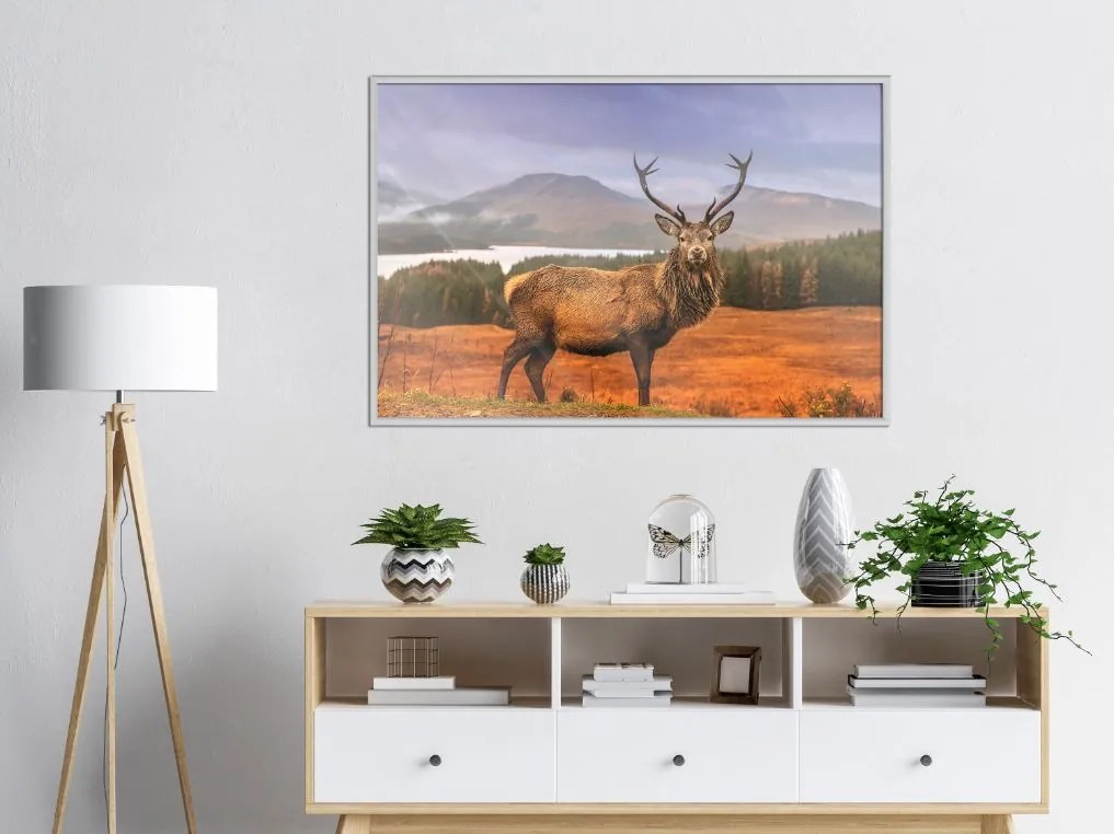 Αφίσα - Majestic Deer - 30x20 - Χρυσό - Χωρίς πασπαρτού