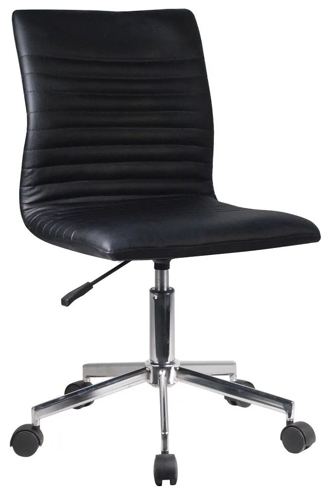 Καρέκλα Γραφείου ArteLibre ΕΡΑΤΩ Μαύρο PVC 45x57x81-91cm-14230025