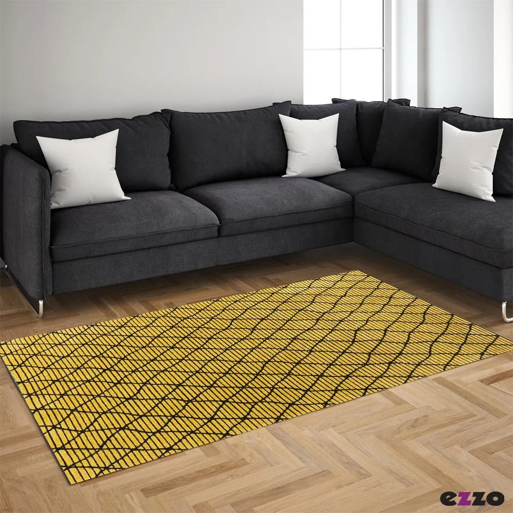 Χαλί Κιλίμι ezzo Weave 4201 MUSTARD 1.20x1.80