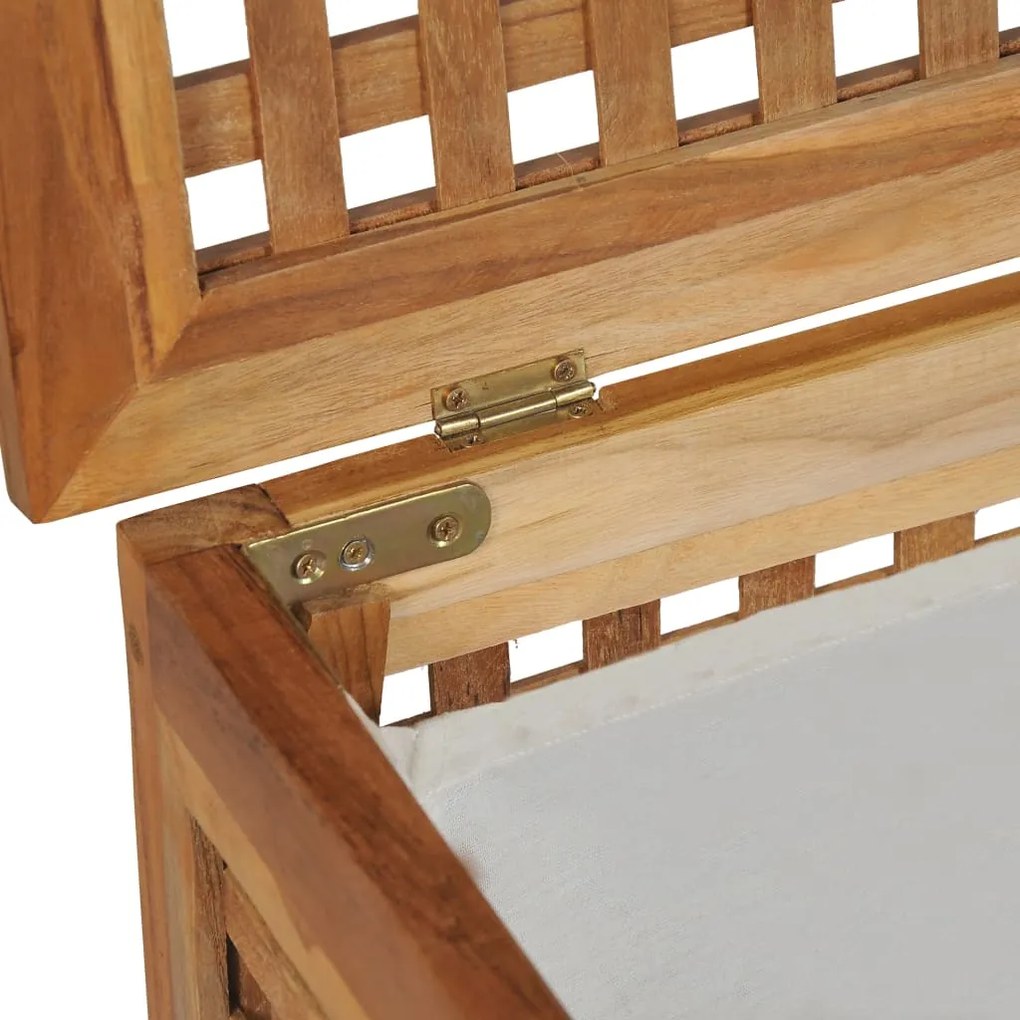 vidaXL Καλάθια Απλύτων Σετ 3 Τεμαχίων από Ξύλο Teak