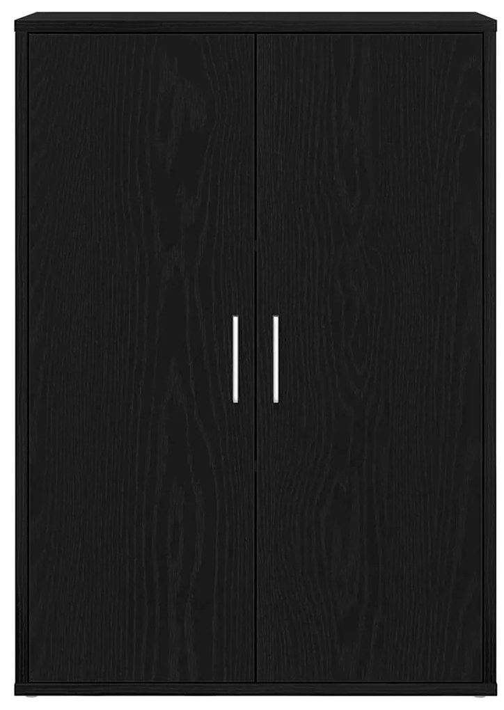 vidaXL Πλαϊνό γραφείο Μαύρη Οξυά 60 x 31 x 84 εκ. Επεξεργασμένο ξύλο