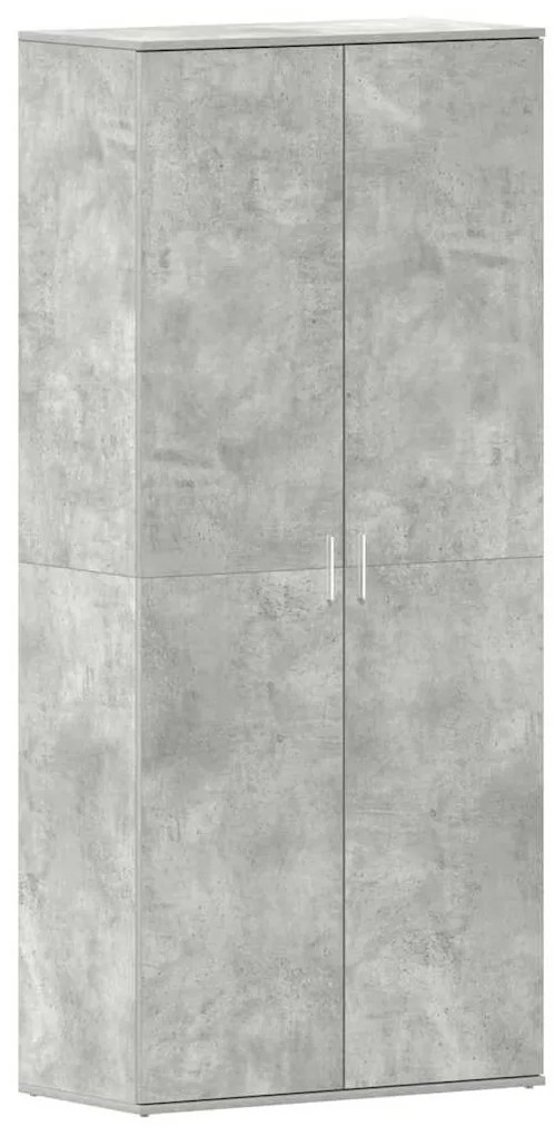 vidaXL Ντουλάπα Παπουτσιών Γκρι 80 x 39 x 180 εκ Επεξεργασμένο ξύλο
