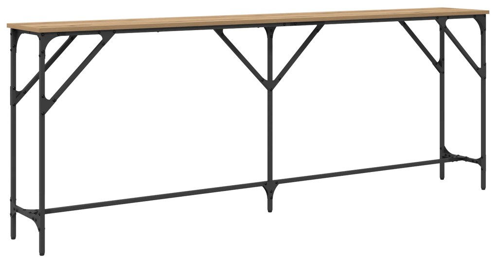 vidaXL Κονσόλα Ξύλο Δρυός 200x29x75 εκ